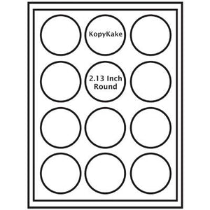 24PK KopyKake 12x5cm Round Edible Icing Sheets