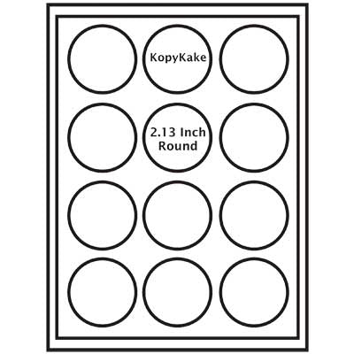 24PK KopyKake 12x5cm Round Edible Icing Sheets