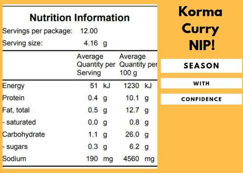 Gourmet Spice Kit - Korma Curry Spice 50g