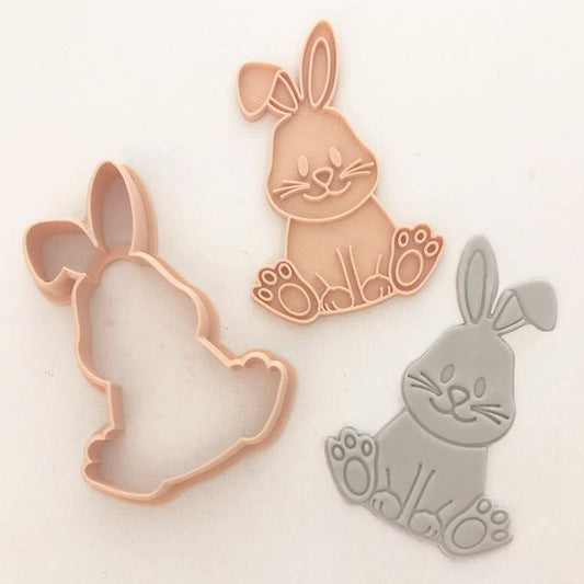 Little Biskut - Cute Bunny Cutter & Embosser Set.