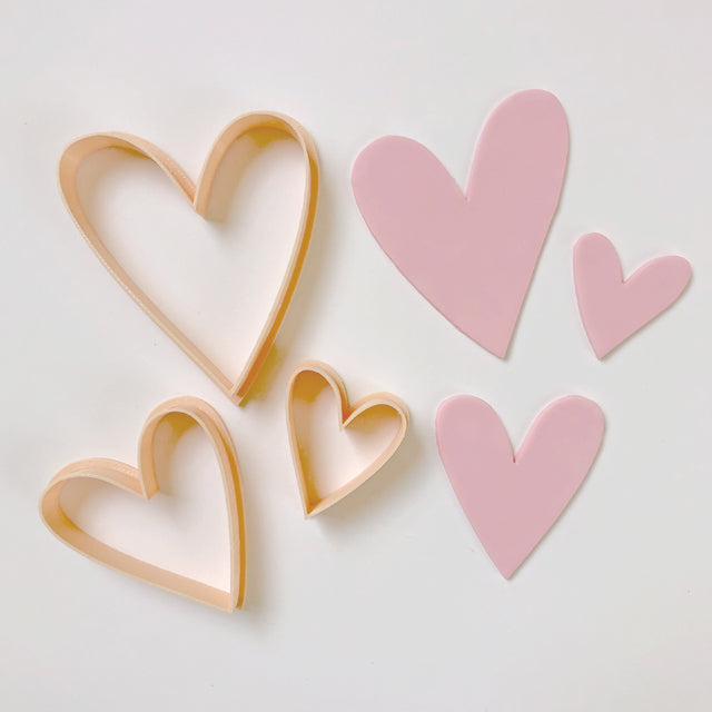 Little Biskut Heart Cutter Triple Set.