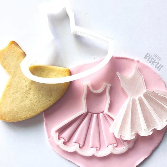 Little Biskut Tutu Stamp and Cutter Set.