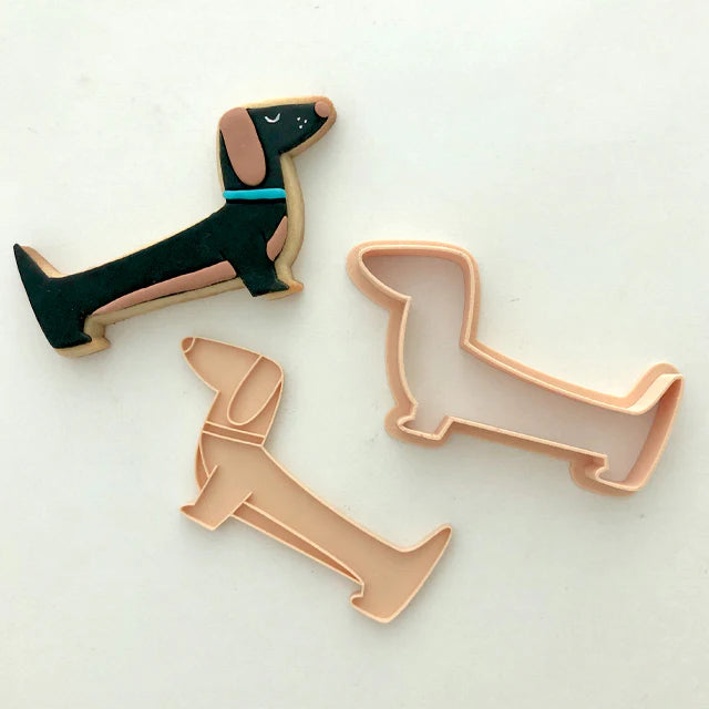 Little Biskut Cutter and Embosser Set - Dachshund.