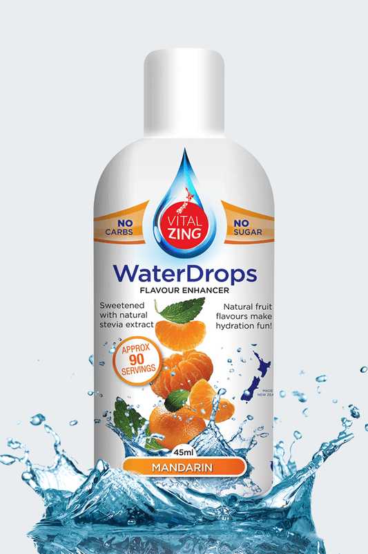 VitalZing Mandarin Water Flavouring Drops - 90 Serves