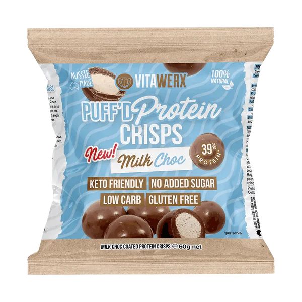 Vitawerx Puff'd Protein Crisps Milk Chocolate