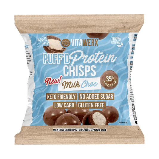 Vitawerx Puff'd Protein Crisps Milk Chocolate