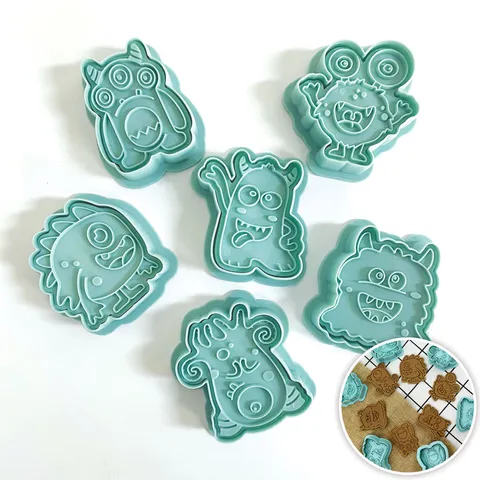 Cake craft Monsters Cookie Cutters - 6 Piece Set.