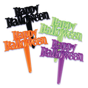 10pk Happy Halloween Topper