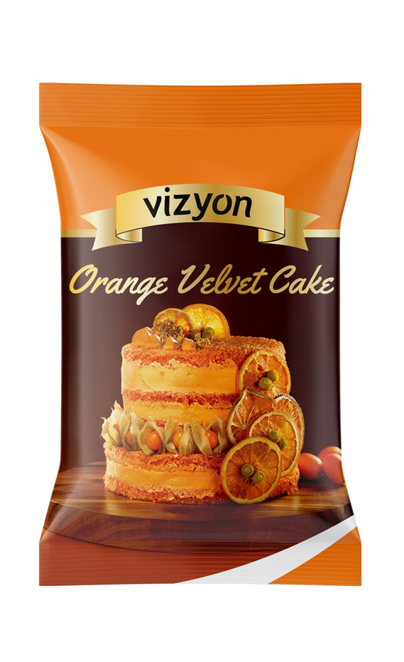1kg Vizyon Orange Velvet Cake Mix