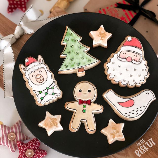 Little Biskut Cutter and Stamp - Santa.