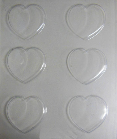 Chocolate Mould - Plain Hearts.