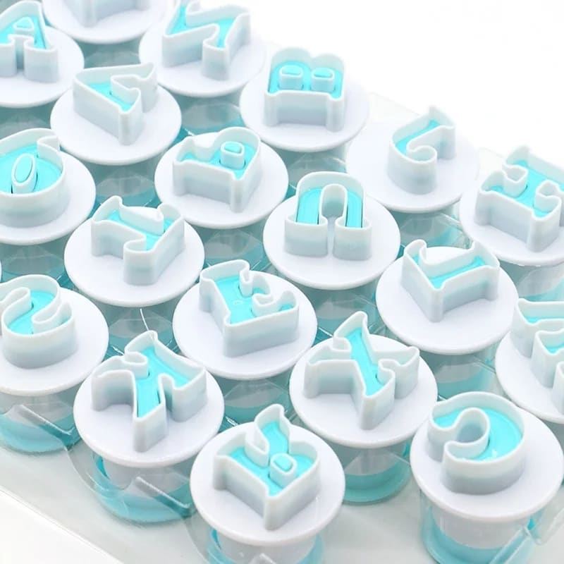 Cake Craft Push Easy Mini Alphabet Cutter Set - Lower Case.