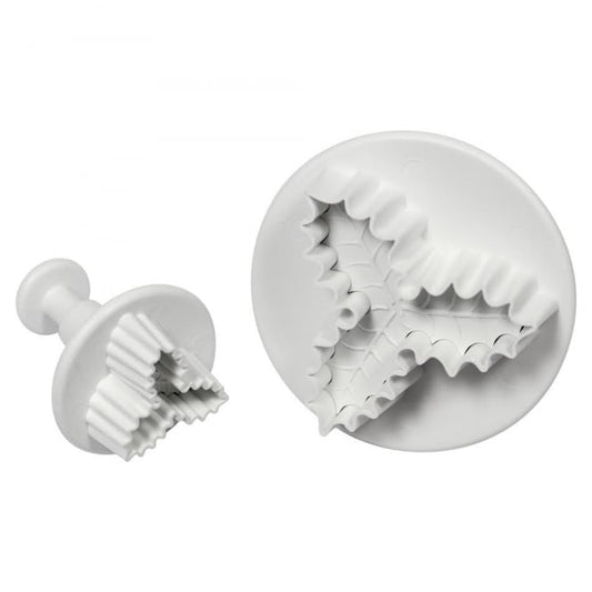 2PC 3 Leaf Holly Plunger Cutter Set