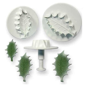 3PC Single Leaf Holly Plunger Cutter Set