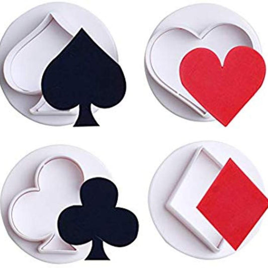 4PC Suits / Poker Plunger Cutter Set