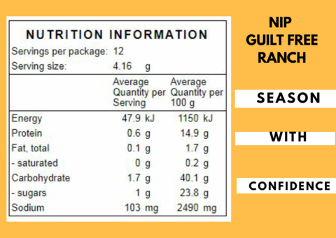 Gourmet Spice Kit - Guilt Free Ranch Mix 50g