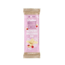 35g Vitawerx White Chocolate Bar - White Chocolate, Raspberry and Macadamia