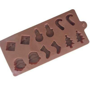 Silicone Chocolate Mould - Christmas Assorted #1