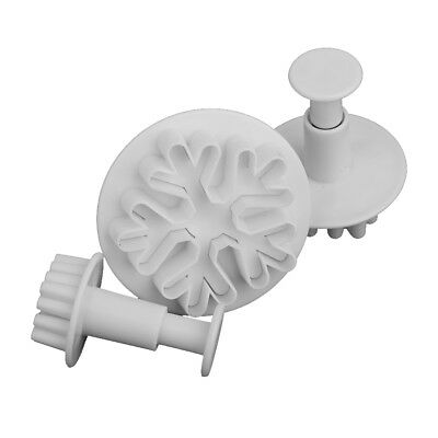 3PC Snowflake Style 2 Plunger Cutter Set