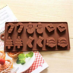 Silicone Chocolate Mould - Christmas Assorted #1