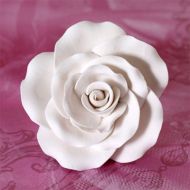 Sugar Flower - Garden Rose 7cm - White