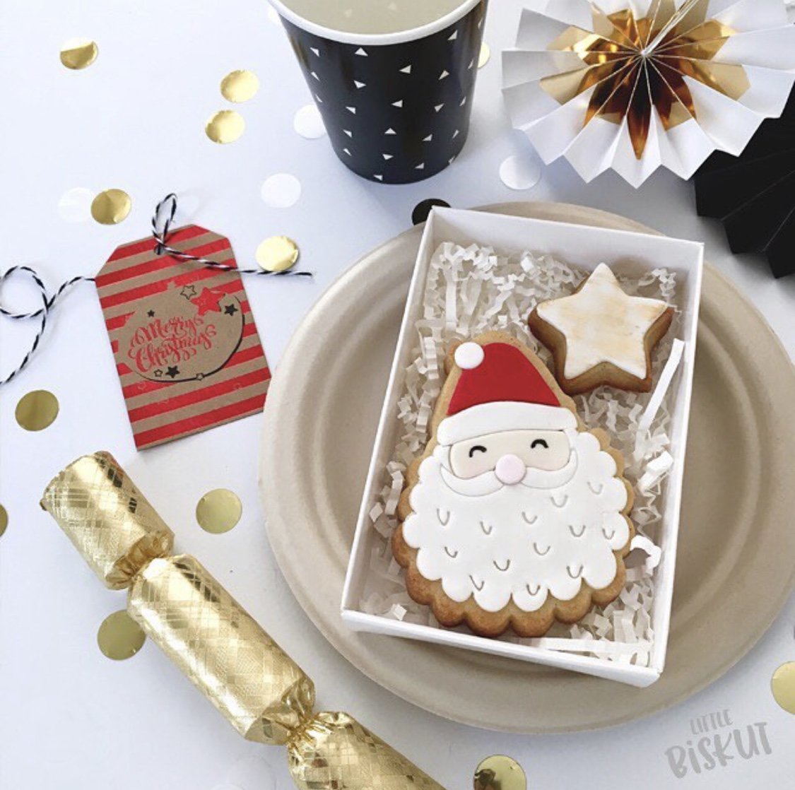 Little Biskut Cutter and Stamp - Santa.