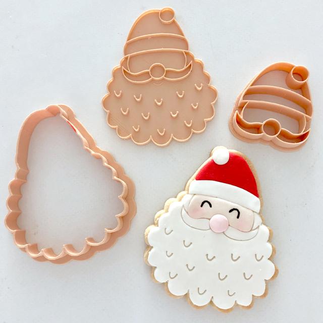 Little Biskut Cutter and Stamp - Santa.