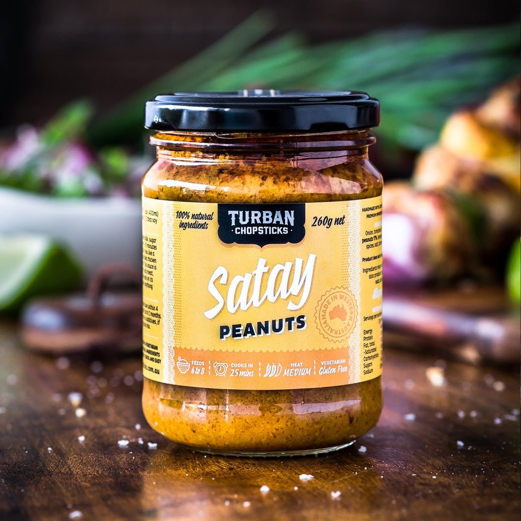 Turban Chopsticks - Satay Peanuts 240g