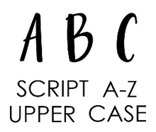 Script V2 Embosser Set - Upper Case