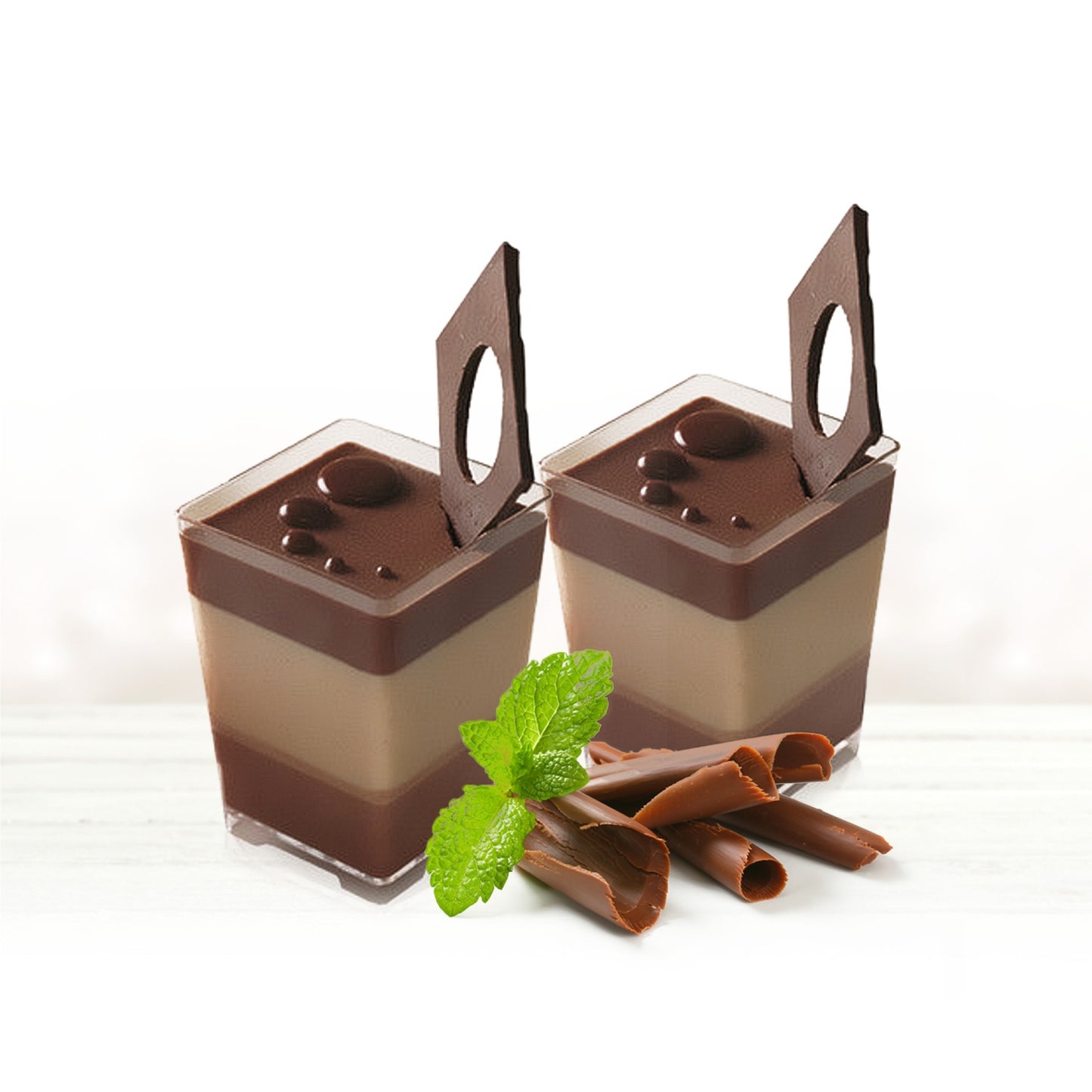 10pk Dessert Cups - Square 60ml