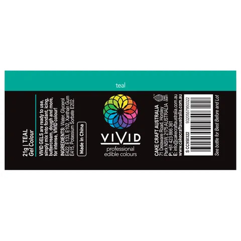 VIVID | TEAL | GEL COLOUR | 21G