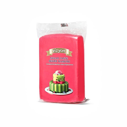 Vizyon Sugar Paste Fondant 1kg - Fuchsia.