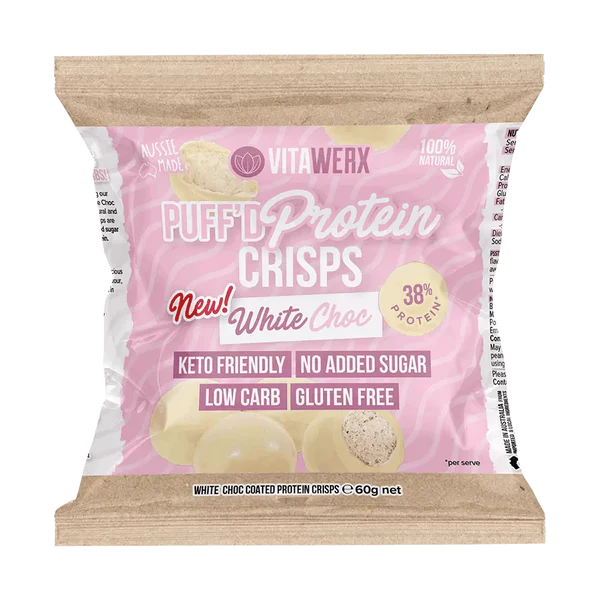 Vitawerx Puff'd Protein Crisps White Chocolate