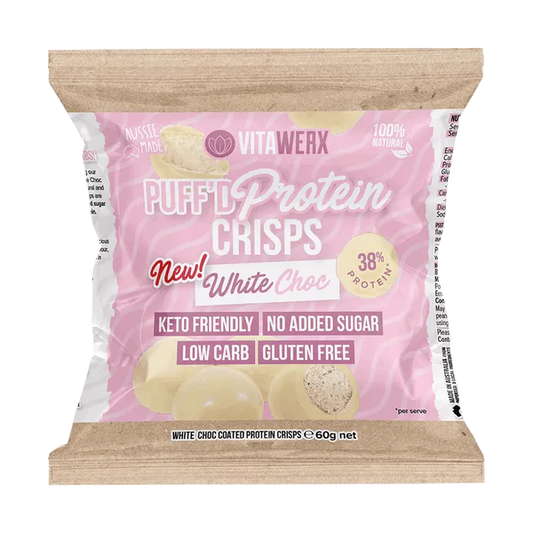 Vitawerx Puff'd Protein Crisps White Chocolate