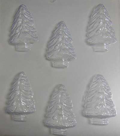 Chocolate Mould - Christmas Tree - set of 6