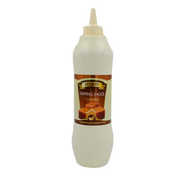 Vizyon Caramel Topping Sauce - 1kg Bottle